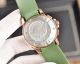 Best Replica Longines Green Mesh Face Rose Gold Case Rubber Band Watch (8)_th.jpg